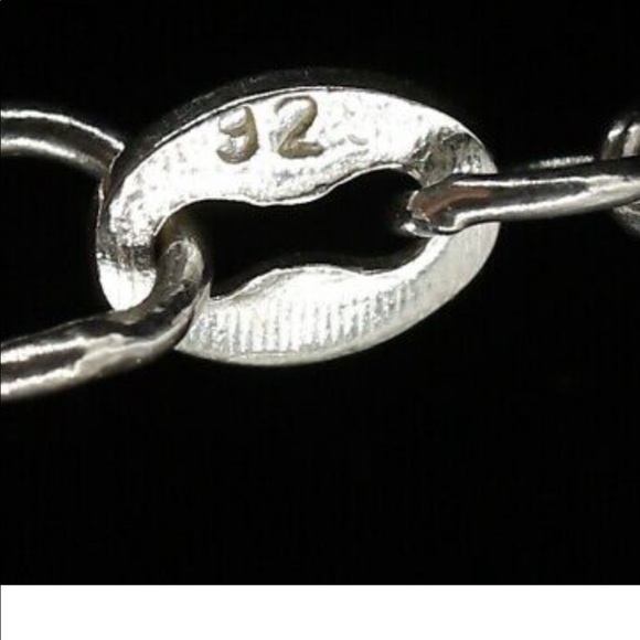 925 Sterling Silver Vintage Necklace "Signed" (3.6 grams) - Picture 2 of 6